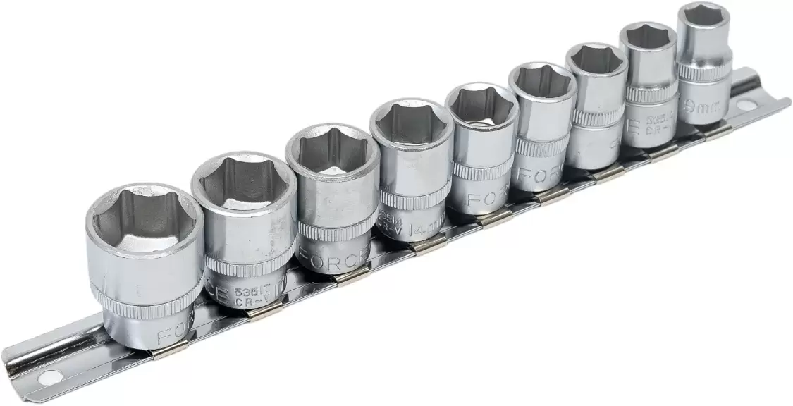 Набор головок Force 3093 (9 предметов) фото