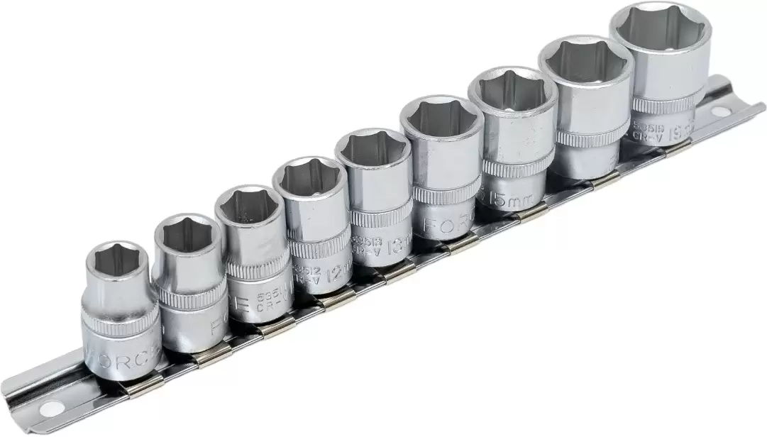 Набор головок Force 3093 (9 предметов) фото