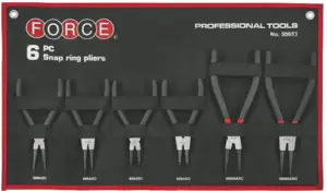 Набор съемников стопорных колец Force 50653 (6 предметов) фото