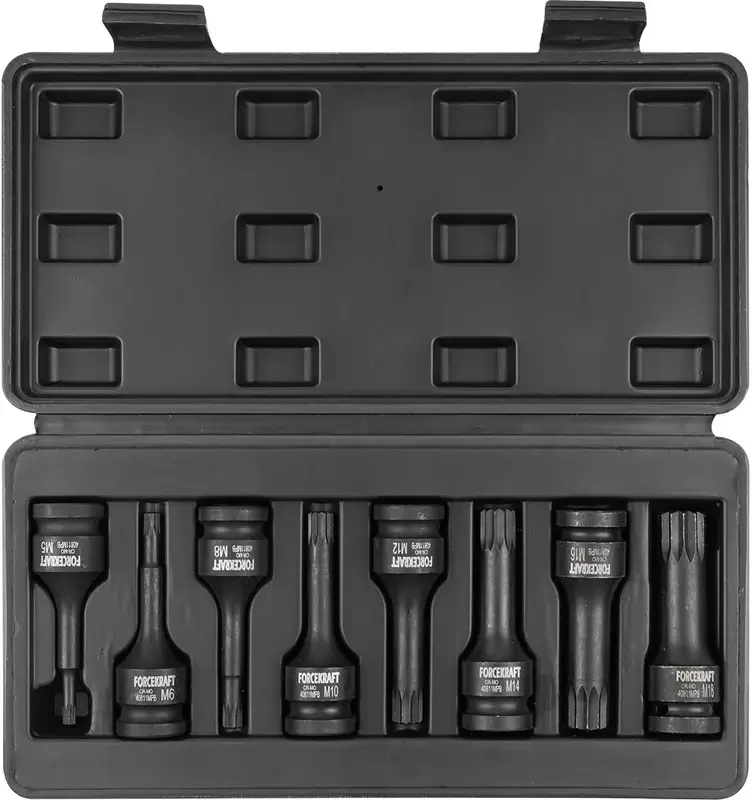 Набор головок-бит ForceKraft FK-40811MPB (8 предметов) фото
