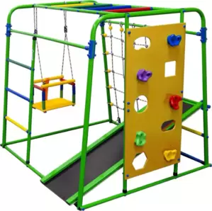 Детский спортивный комплекс Формула здоровья Start baby 2 (салатовый/радуга) фото