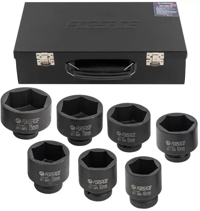 Набор головок Forsage F-8071-5MPB (7 предметов) фото