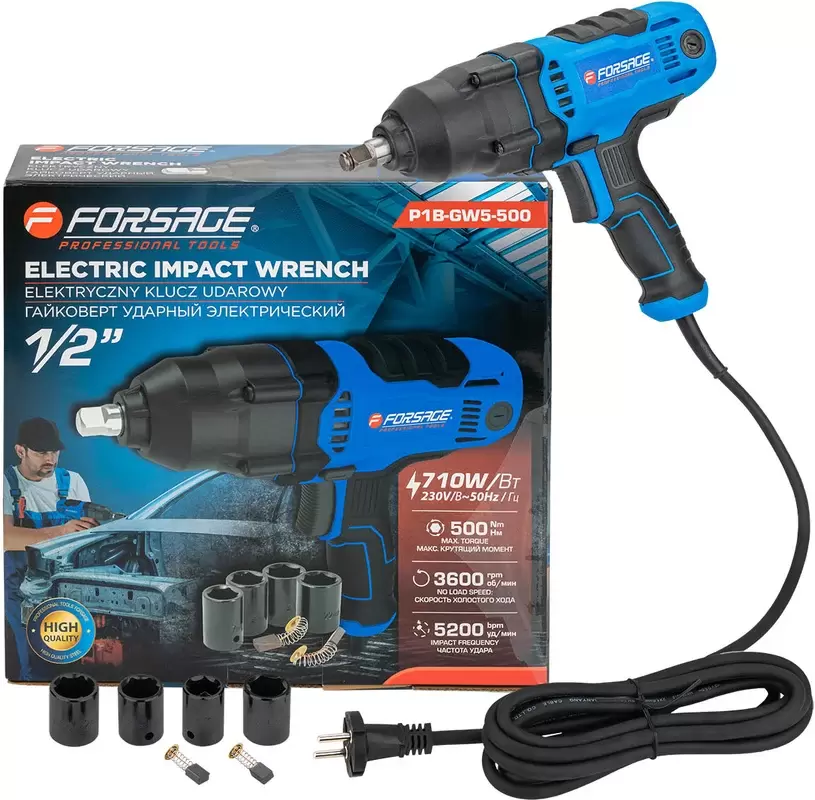 Гайковерт ударный Forsage F-P1B-GW5-500 фото 2