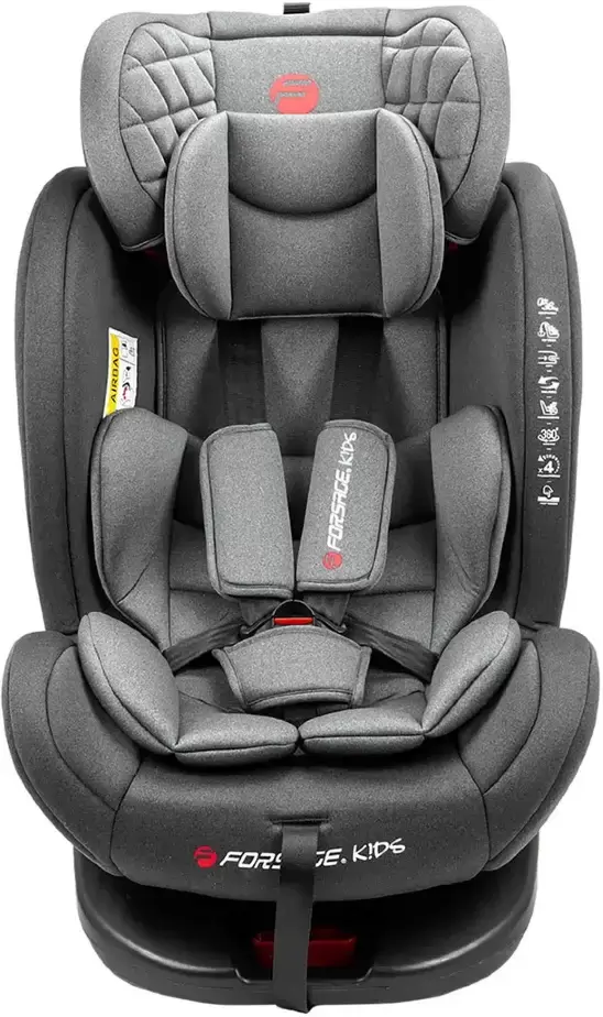 Детское автокресло Forsage Kids BS12 (grey) фото