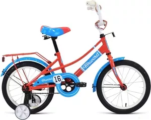 Детский велосипед Forward Azure 16 2021 (красный/голубой) фото