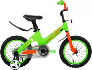 Детский велосипед Forward Cosmo 12 2020 (салатовый/оранжевый) фото