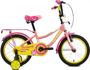 Детский велосипед Forward Funky 16 2021 (розовый/желтый) фото