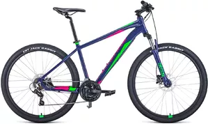 Велосипед Forward Apache 27.5 3.0 HD р.17 2022 (фиолетовый/зеленый) фото