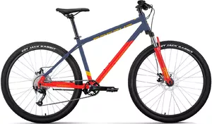 Велосипед Forward Apache 29 2.0 D р.17 2023 (темно-синий/красный) фото