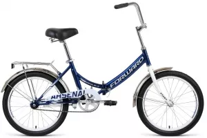 Велосипед Forward Arsenal 20 1.0 (рама 14, синий/белый, 2021) фото