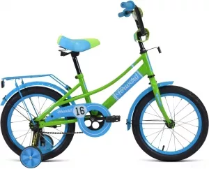 Детский велосипед Forward Azure 16 2021 (салатовый/голубой) фото