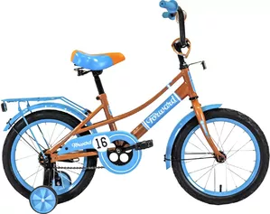 Детский велосипед Forward Azure 18 2020 (коричневый/голубой) фото