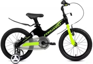 Детский велосипед Forward Cosmo 16 (чёрный/жёлтый, 2021) фото