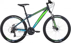 Велосипед Forward Flash 26 1.0 р.17 2021 (черный/зеленый) фото