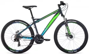 Велосипед Forward Flash 26 1.2 р.15 2021 (черный/зеленый) фото