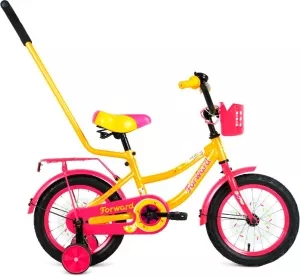 Детский велосипед Forward Funky 14 2021 (желтый/красный) фото