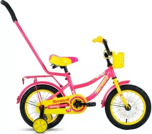 Детский велосипед Forward Funky 14 2021 (красный/желтый) фото