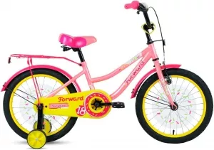 Детский велосипед Forward Funky 18 2021 (розовый/желтый) фото