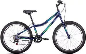 Велосипед Forward Iris 24 1.0 2022 (темно-синий/зеленый) фото