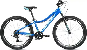 Велосипед Forward Jade 24 1.0 2022 (синий/бирюзовый) фото