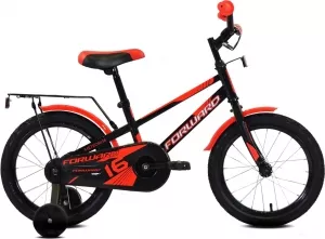 Детский велосипед Forward Meteor 16 2021 (черный/красный) фото