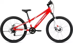 Велосипед Forward Rise 24 2.0 disc 2021 (красный/белый фото