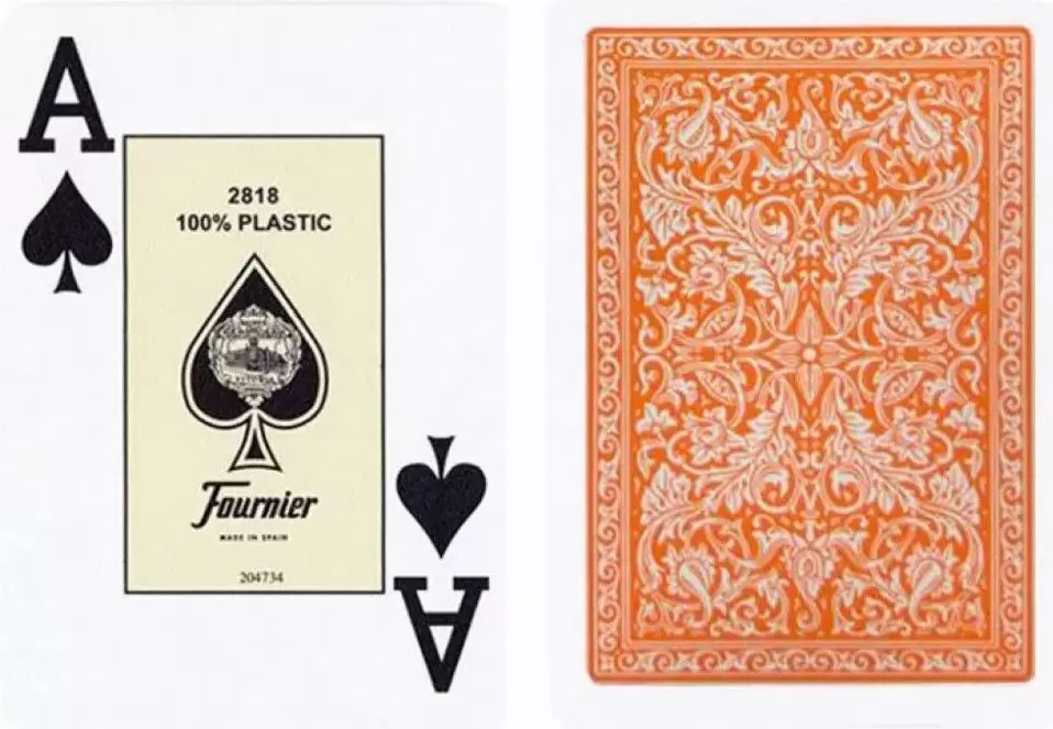 Игральные карты Fournier 2818 F29817-o (оранжевый) фото
