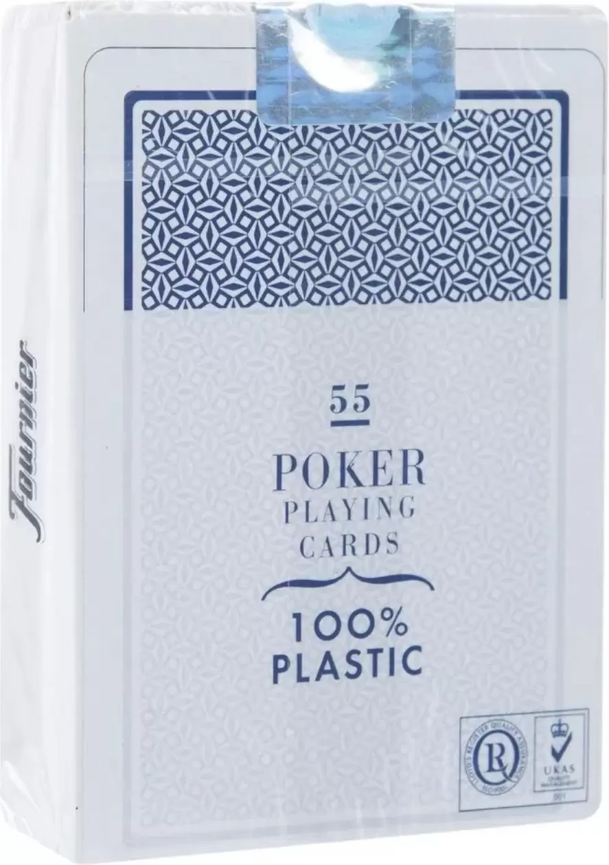 Игральные карты Fournier No. 2800 jumbo index 1028935-b (синий) фото