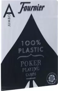 Игральные карты Fournier No. 2800 jumbo index 1028935-b (синий) фото