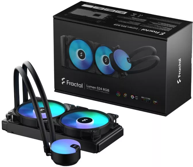 Кулер для процессора Fractal Design Lumen S24 RGB v2 FD-W-L1-S2412 фото
