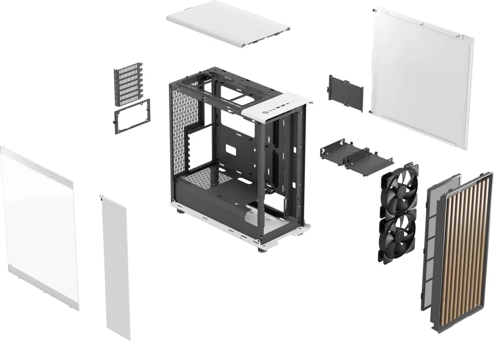 Корпус Fractal Design North Chalk White TG Clear FD-C-NOR1C-04 фото 12