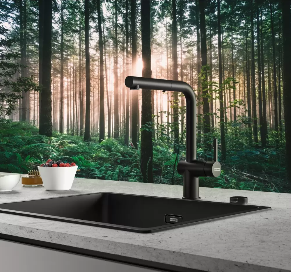 Смеситель Franke Active L (матовый черный) фото