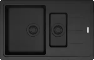 Franke Basis BFG 651-78 (матовый черный, черный слив)