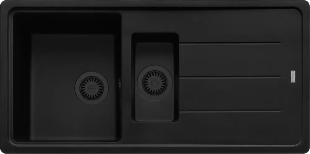 Franke Basis BFG 651-97 (матовый черный, черный слив)