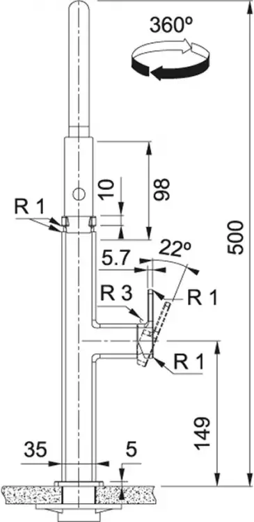 Смеситель Franke Centinox Neo Pro фото