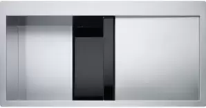 Кухонная мойка Franke Crystal CLV 214 (левая, черное стекло) фото