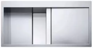 Кухонная мойка Franke Crystal CLV 214 (правая, белое стекло) фото