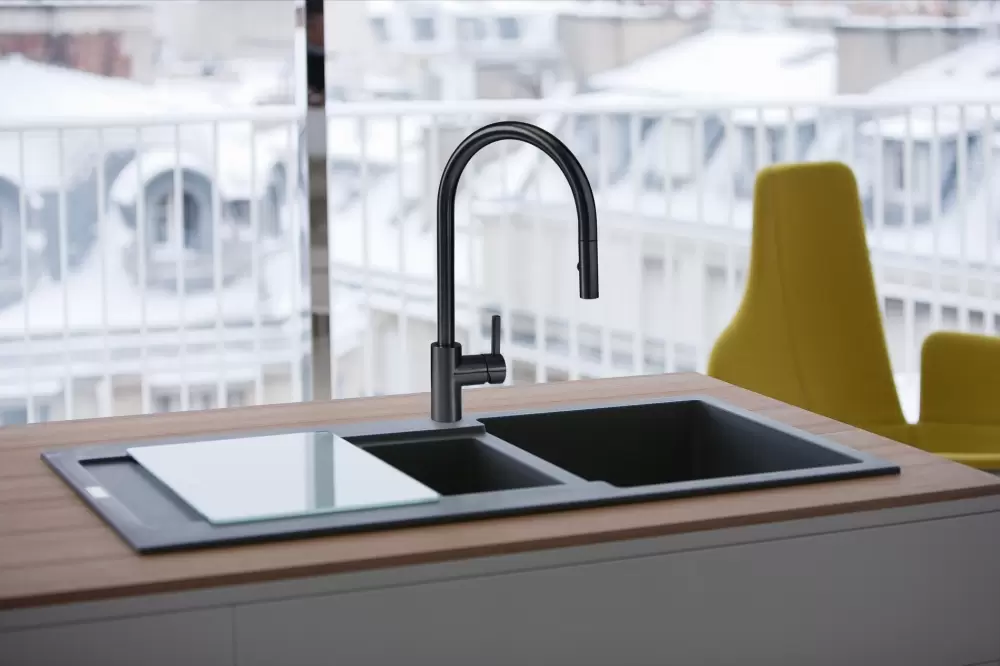 Смеситель Franke Eos Neo Spray (черный) фото