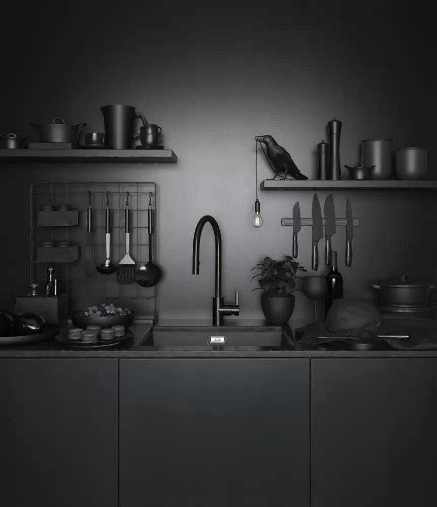 Смеситель Franke Eos Neo Spray (черный) фото