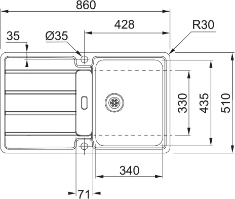 Кухонная мойка Franke Hydros HDX 614-86 фото