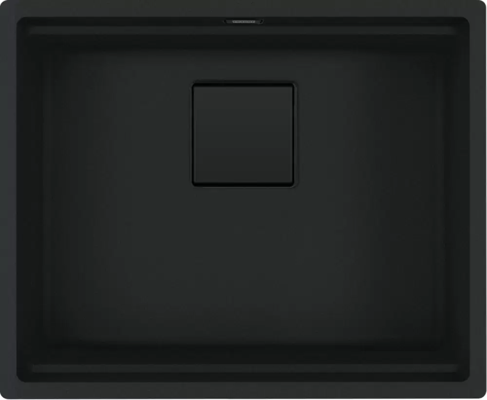 Кухонная мойка Franke Kanon KNG 110-52 (матовый черный, черный слив) фото