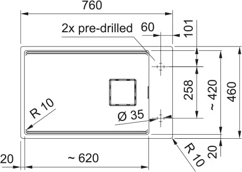 Кухонная мойка Franke Kanon KNG 110-62 (кофе) фото