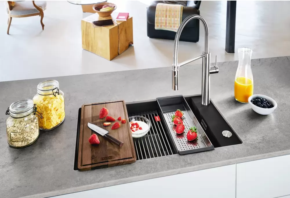 Кухонная мойка Franke Kanon KNG 110-62 (матовый черный) фото