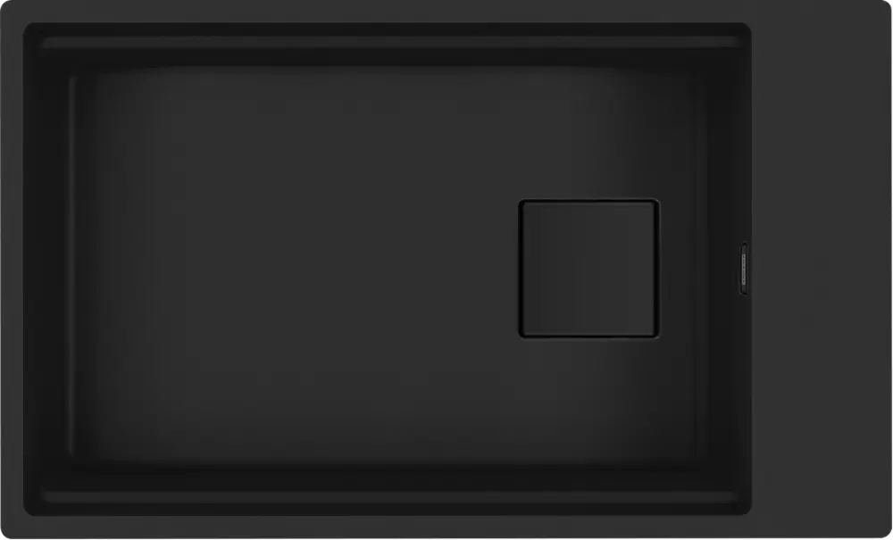 Кухонная мойка Franke Kanon KNG 110-62 (матовый черный, черный слив) фото