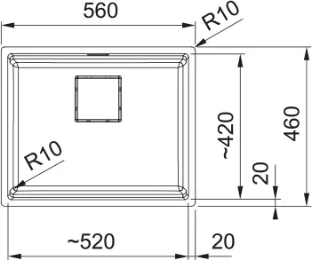 Кухонная мойка Franke Kubus 2 KNG 110-52 (миндаль) фото