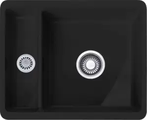 Кухонная мойка Franke Kubus KBK 160-38-12 (матовый черный) фото
