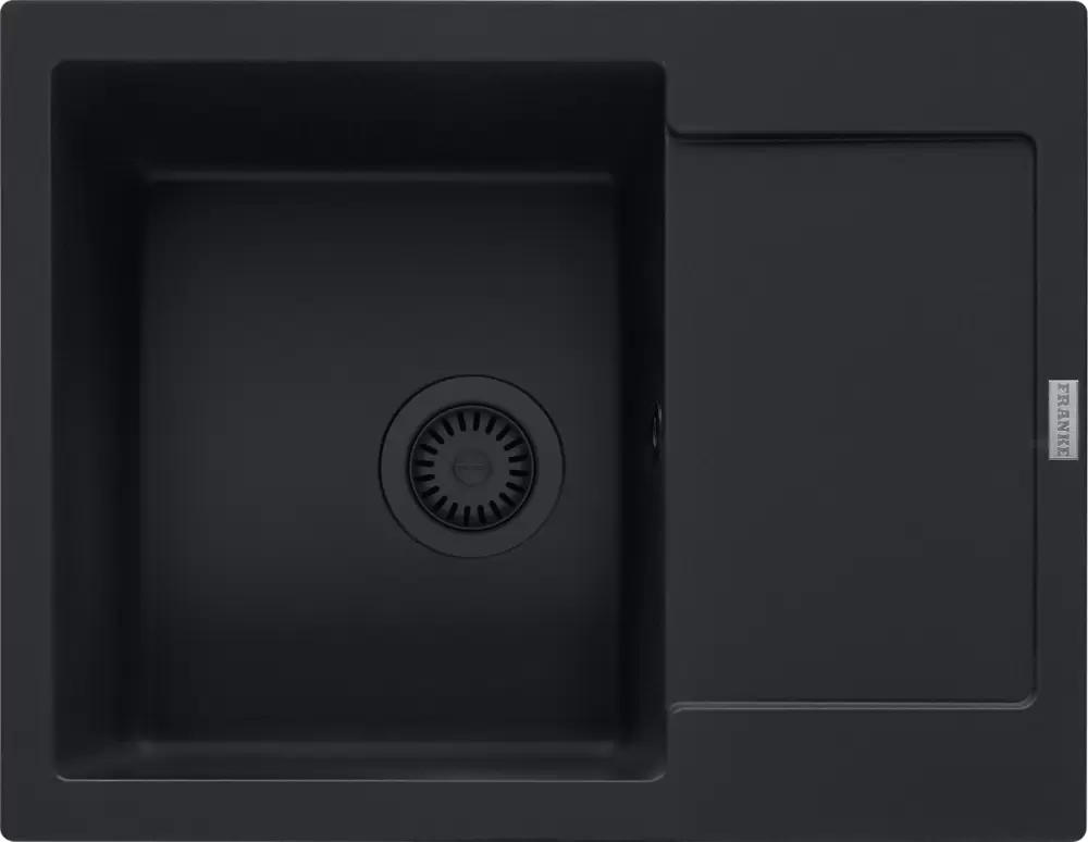 Franke Maris MRG 611-62 (матовый черный, черный слив)