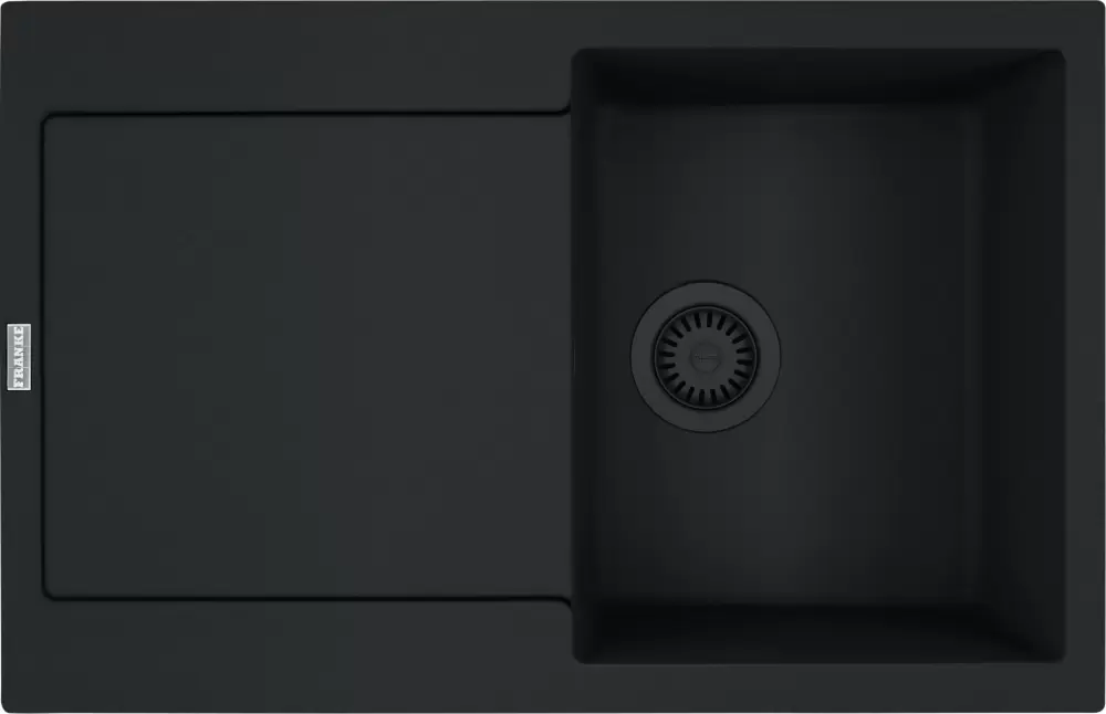 Franke Maris MRG 611-78 (матовый черный, черный слив)