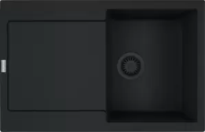 Кухонная мойка Franke Maris MRG 611-78 (матовый черный, черный слив) фото