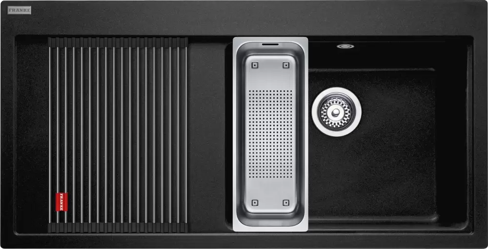 Кухонная мойка Franke Mythos MTG 611-100 (правая, оникс) фото